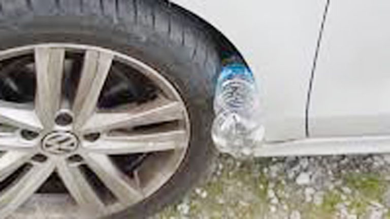Why Put a Plastic Bottle on Your Car Wheel